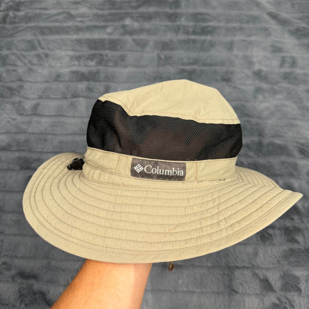 Columbia Bora Bora Booney Sun Hat Fossil Tan Omni-Shade Mesh CU9745 Unisex O/S